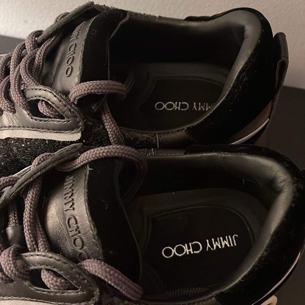 9 Jimmy Choo Black & White Shimmer Shoes
Raine galactica glitter sneakers 8.5 - Picture 7 of 11